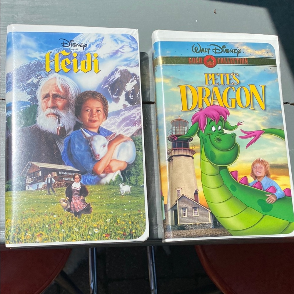 Disney Heidi and Pete's Dragon VHS Set